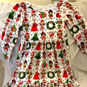 LOL girls Christmas dress. Size 8/10.